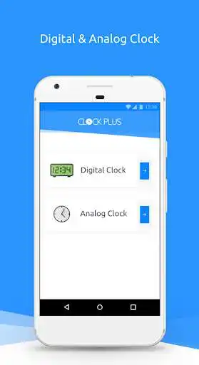 Clock Plus - Fullscreen Digital & Analog Clock online game with UptoPlay