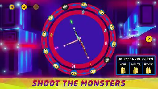 Play Clock Shooter - 2D Shooting Puzzle as an online game Clock Shooter - 2D Shooting Puzzle with UptoPlay