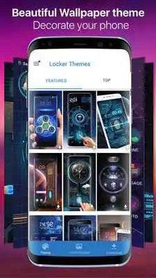 Play Clock weather fingerprint lock screen for prank