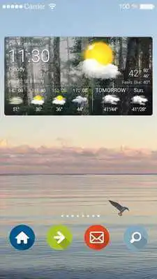 Play Clock Weather Forecast Widget