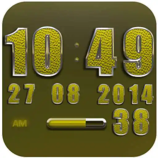Free play online Clock Widget Yellow Elephant  APK