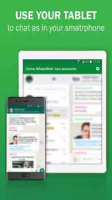 Play Clone WhatsWeb: two accounts