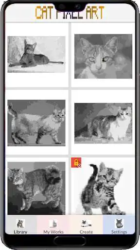 Play Cloring image cat with pixel art by number as an online game Cloring image cat with pixel art by number with UptoPlay