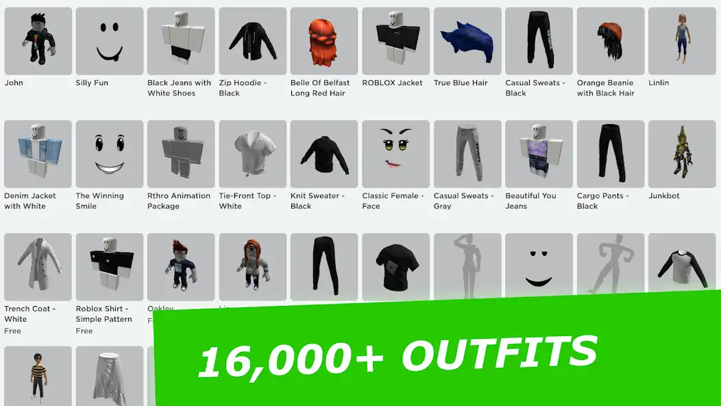 Play Clothes for Roblox Outfits as an online game Clothes for Roblox Outfits with UptoPlay