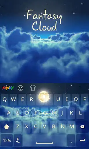 Play APK Cloud Fancy Keyboard Theme  and enjoy Cloud Fancy Keyboard Theme with UptoPlay com.fancy.neon.keyboard 