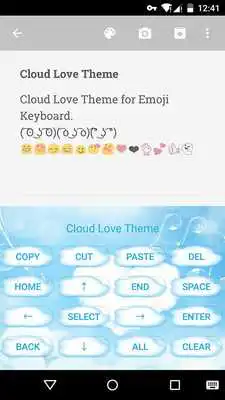 Play Cloud Love Emoji Keyboard Skin