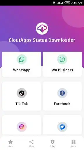 Play CloutApps Status Saver as an online game CloutApps Status Saver with UptoPlay