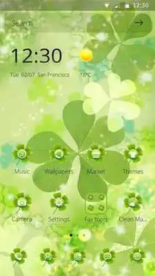Play Clover Green Theme Cute Romantic Fashion Flowers