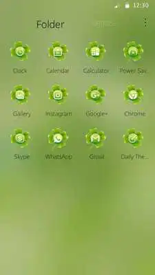 Play Clover Green Theme Cute Romantic Fashion Flowers