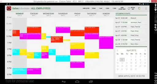 Play Clover Salon Scheduler as an online game Clover Salon Scheduler with UptoPlay