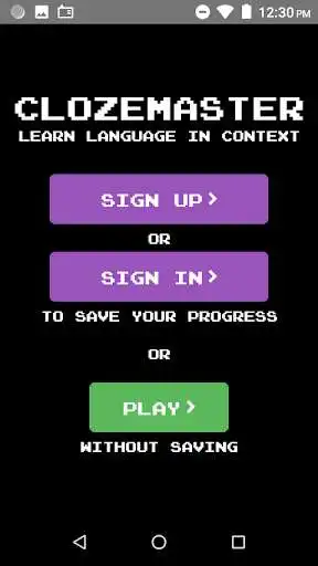 Play Clozemaster: Learn Languages Faster, 60+ Languages  and enjoy Clozemaster: Learn Languages Faster, 60+ Languages with UptoPlay