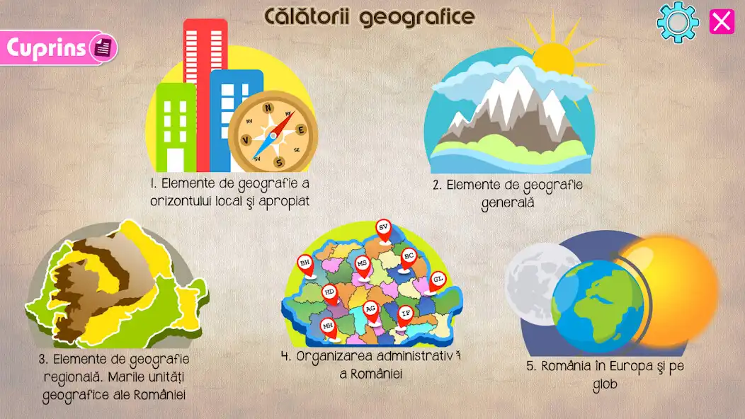 Play Călătorii geografice  and enjoy Călătorii geografice with UptoPlay