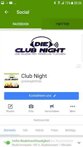 Play Club Night FM - Radio App as an online game Club Night FM - Radio App with UptoPlay