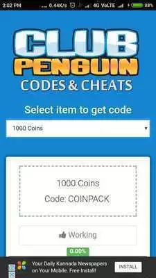 Play Club Penguin Codes  Cheats