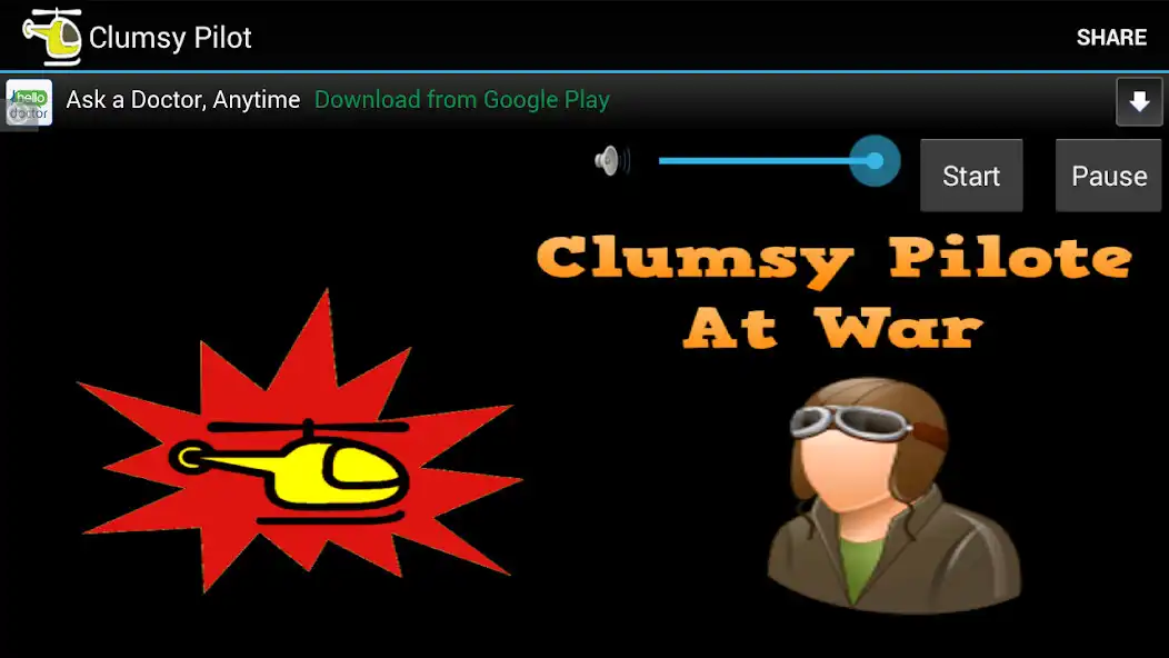 Play Clumsy pilot at war  and enjoy Clumsy pilot at war with UptoPlay