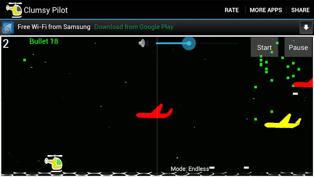 Play Clumsy pilot at war as an online game Clumsy pilot at war with UptoPlay