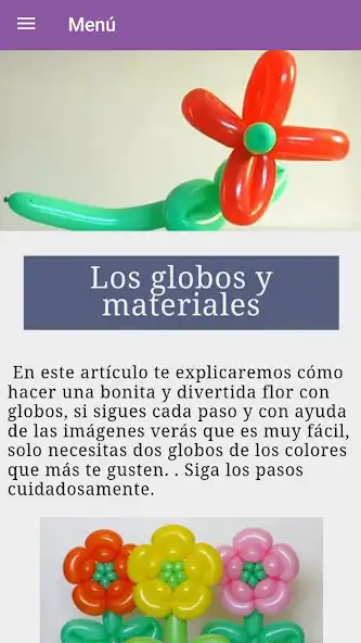 Play Cómo elaborar flores de globos as an online game Cómo elaborar flores de globos with UptoPlay