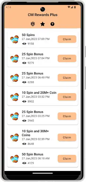 Play CM Rewards Plus - Spin  Coin as an online game CM Rewards Plus - Spin  Coin with UptoPlay