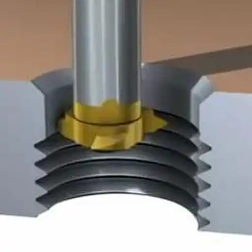 CNC Thread Milling Cutting Programming Machine online game with UptoPlay