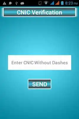 Play CNIC Verification Through SMS