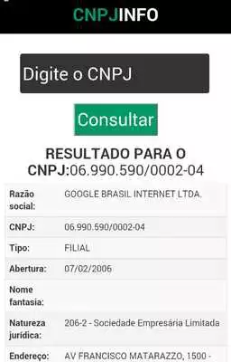 Play CNPJ INFO - CONSULTAR CNPJ