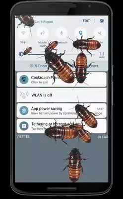 Play Cockroach run on screen prank