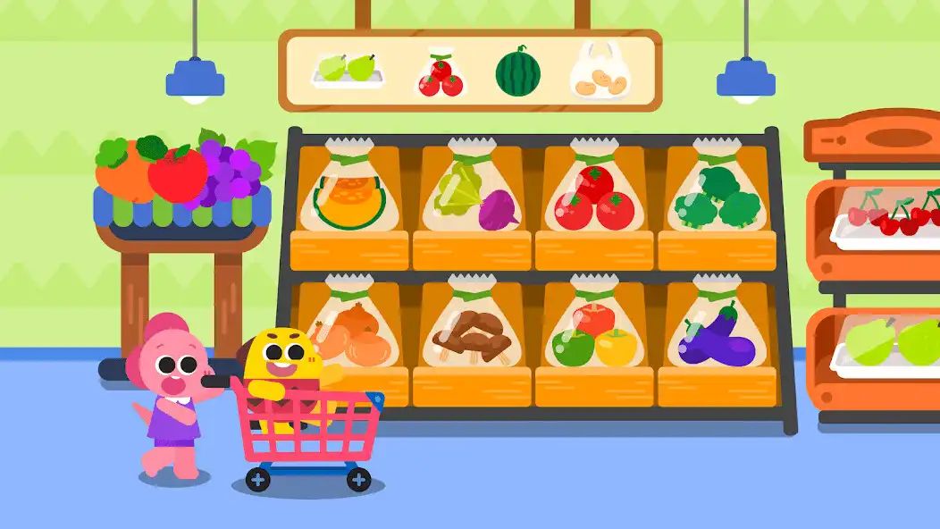 Play Cocobi Supermarket - Kids game as an online game Cocobi Supermarket - Kids game with UptoPlay