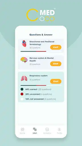 Play CocoMed Medical Flashcards as an online game CocoMed Medical Flashcards with UptoPlay