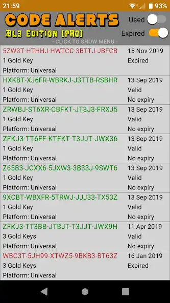 Play Code Alerts: BL3 (Pro)  and enjoy Code Alerts: BL3 (Pro) with UptoPlay