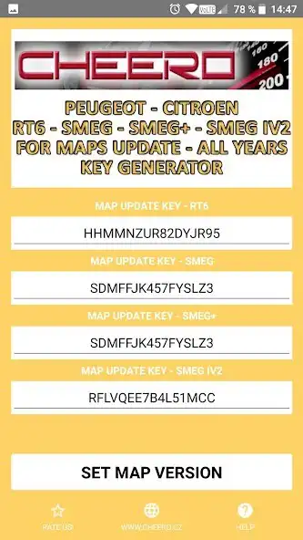 Play CODE for NAVI SMEG RT6 MAPS as an online game CODE for NAVI SMEG RT6 MAPS with UptoPlay