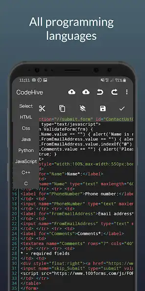 Play CodeHive code editor as an online game CodeHive code editor with UptoPlay