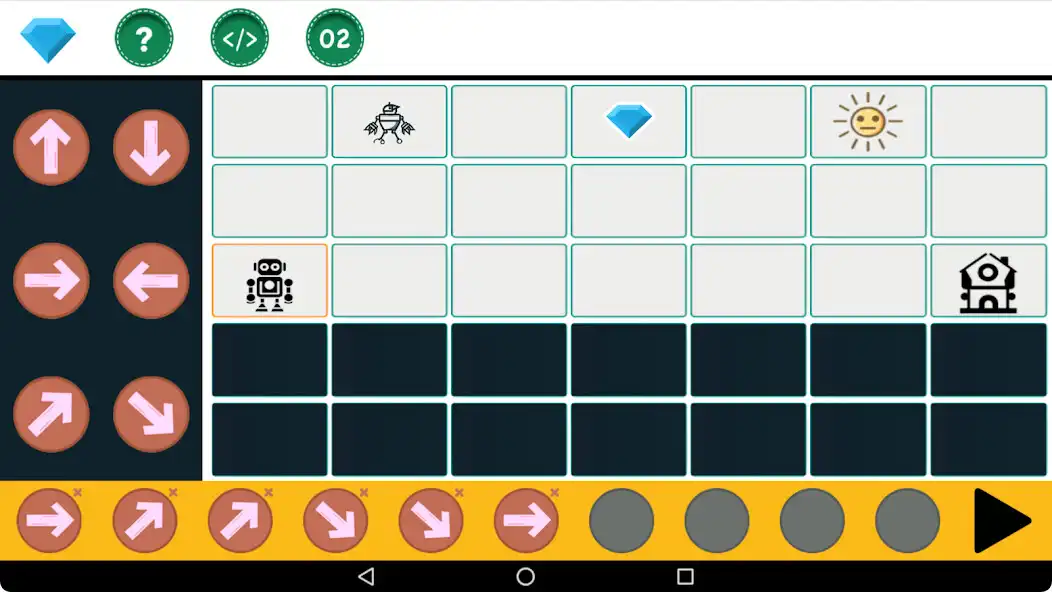 Play Code Robot: Game Logic Puzzles  and enjoy Code Robot: Game Logic Puzzles with UptoPlay