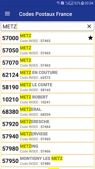 Play Codes Postaux France  and enjoy Codes Postaux France with UptoPlay