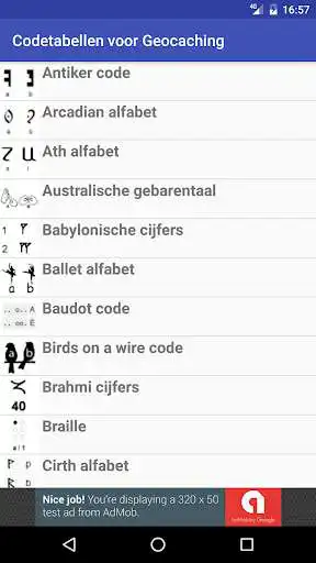 Play Codetabellen voor Geocaching  and enjoy Codetabellen voor Geocaching with UptoPlay