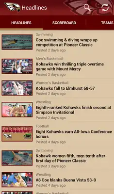 Play Coe College Kohawk Athletics