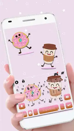 Play Coffee And Donut Keyboard Theme  and enjoy Coffee And Donut Keyboard Theme with UptoPlay