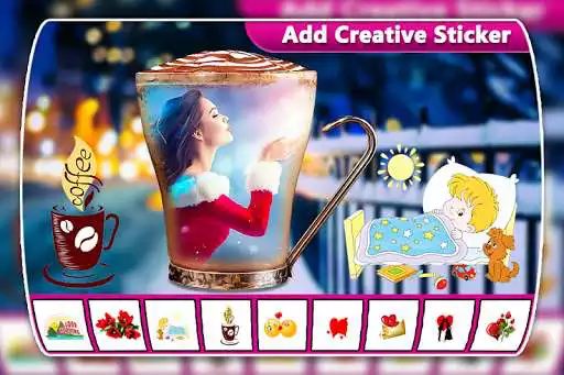 Play Coffee Cup Photo Frame as an online game Coffee Cup Photo Frame with UptoPlay