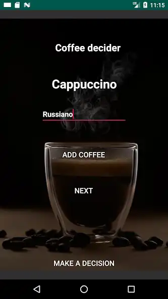 Play Coffee decider as an online game Coffee decider with UptoPlay