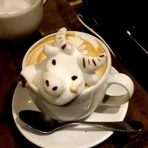 Play Coffee Latte Topping Design Play Coffee Latte Topping Design