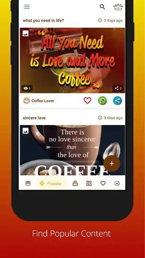 Play Coffee Lover Stories - Coffee Quotes, Wallpapers as an online game Coffee Lover Stories - Coffee Quotes, Wallpapers with UptoPlay