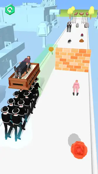 Play Coffin Runner 3D as an online game Coffin Runner 3D with UptoPlay