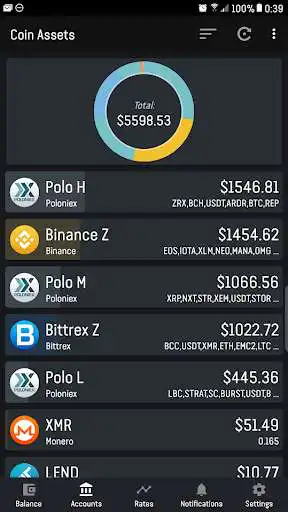 Coin Assets (Portfolio app) online game with UptoPlay