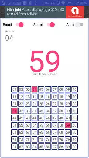 Play Coin Picker/caller for Tambola Housie Bingo