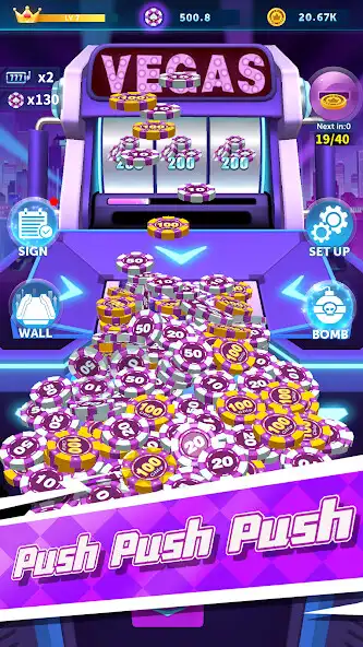 Play Coin Pusher:Vegas Slots  and enjoy Coin Pusher:Vegas Slots with UptoPlay