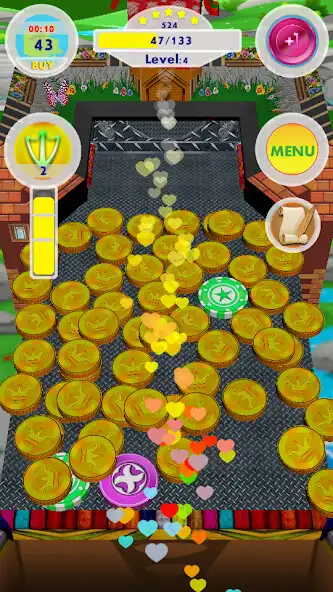 Play Coin Rainbow: Lucky Dozer as an online game Coin Rainbow: Lucky Dozer with UptoPlay