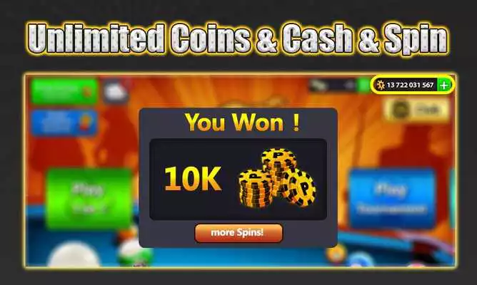 Play Coins For 8 Ball Pool - Prank