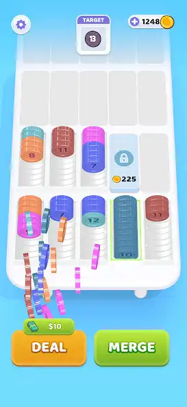 Play Coin Sort as an online game Coin Sort with UptoPlay