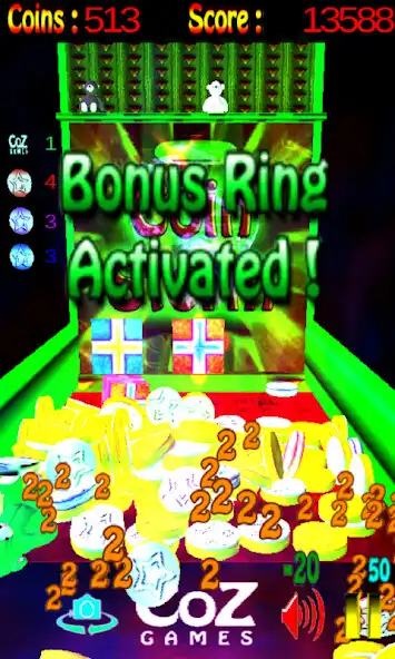 Play APK Coin Storm, coin pusher  and enjoy Coin Storm, coin pusher with UptoPlay com.CoZGames.CoinStormFree