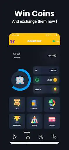 Play CoinsUp: Play, learn and earn  and enjoy CoinsUp: Play, learn and earn with UptoPlay