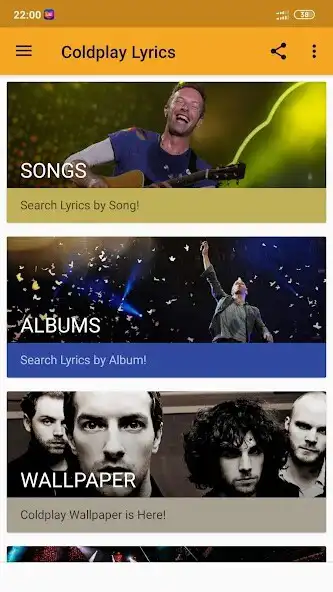 Play Coldplay Lyrics